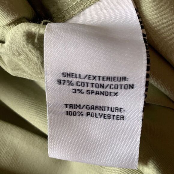 Bagatelle Collection Jacket LARGE Green Front Tie with Pockets Split Back Collar - Picture 10 of 12